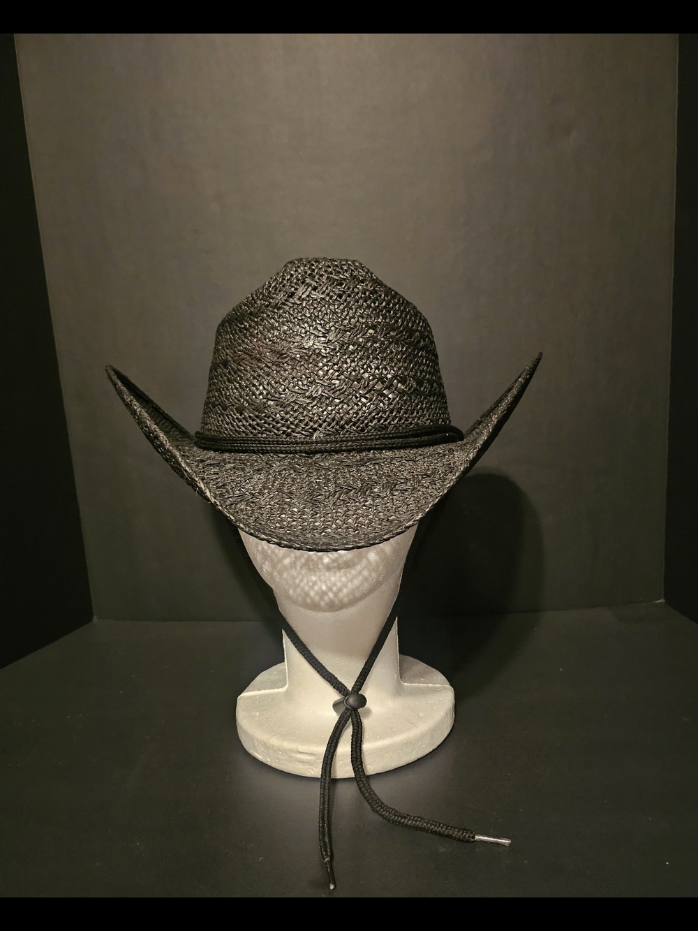 Tombstone Black Woven Straw Cowboy Hat
